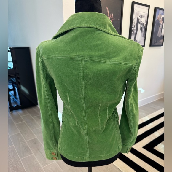 DELIA'S Vintage Bright Green Corduroy Jacket Size Medium VGUC - Picture 3 of 4
